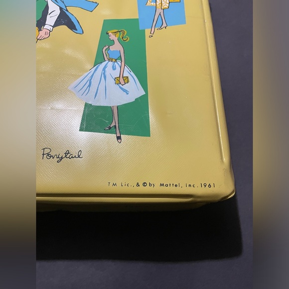 Barbie vintage doll case 1961 yellow ponytail